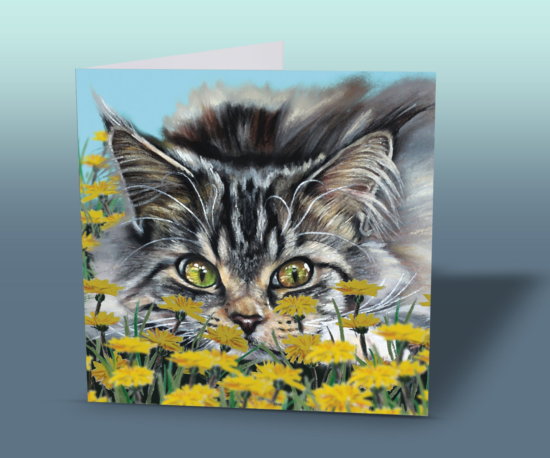 siberian cat card