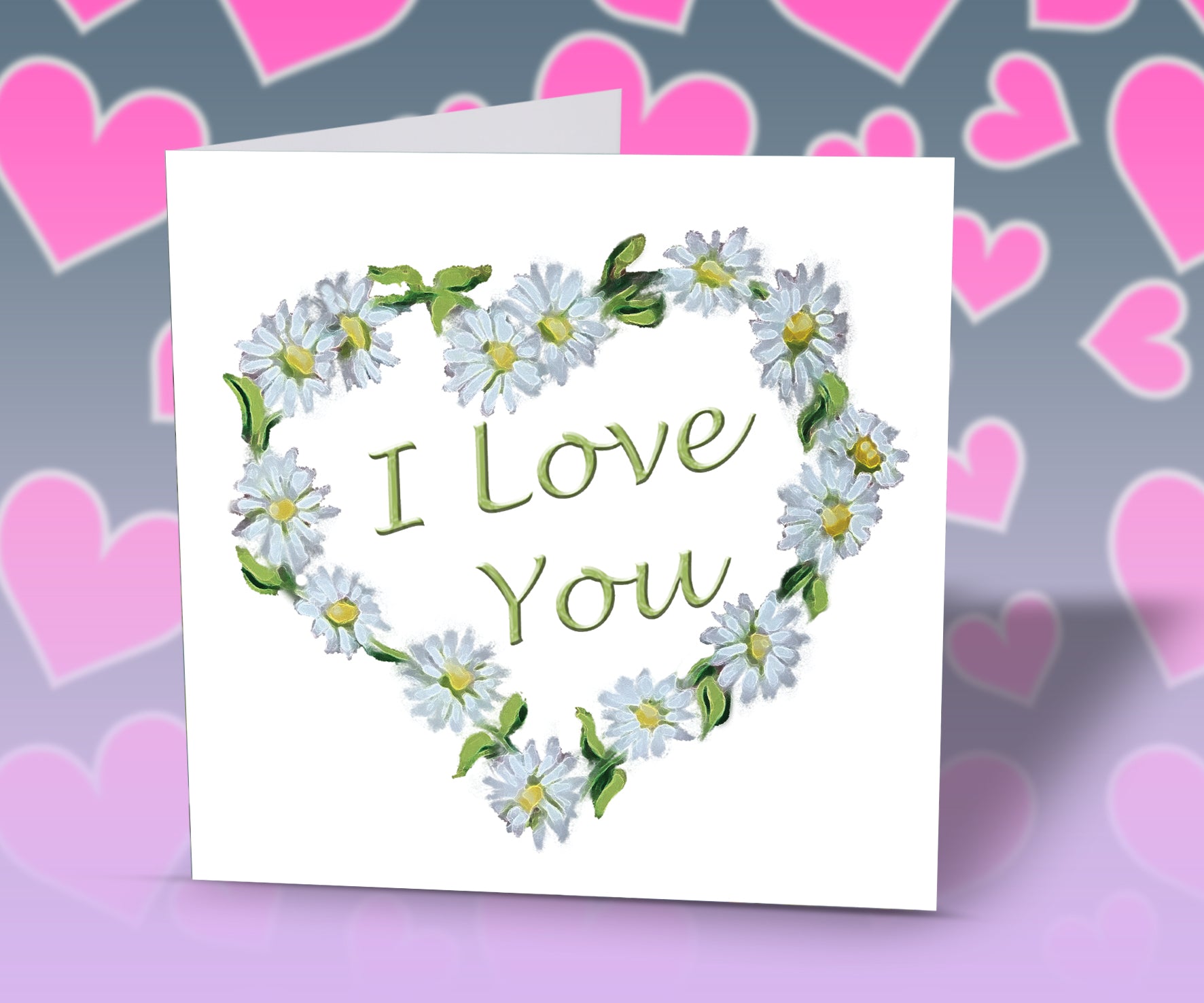 valentine card flowers