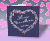 love you more valentine card