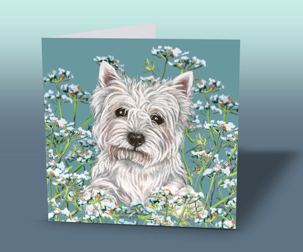 westie greeting card