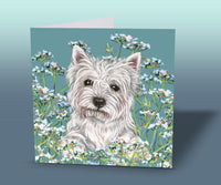 westie greeting card